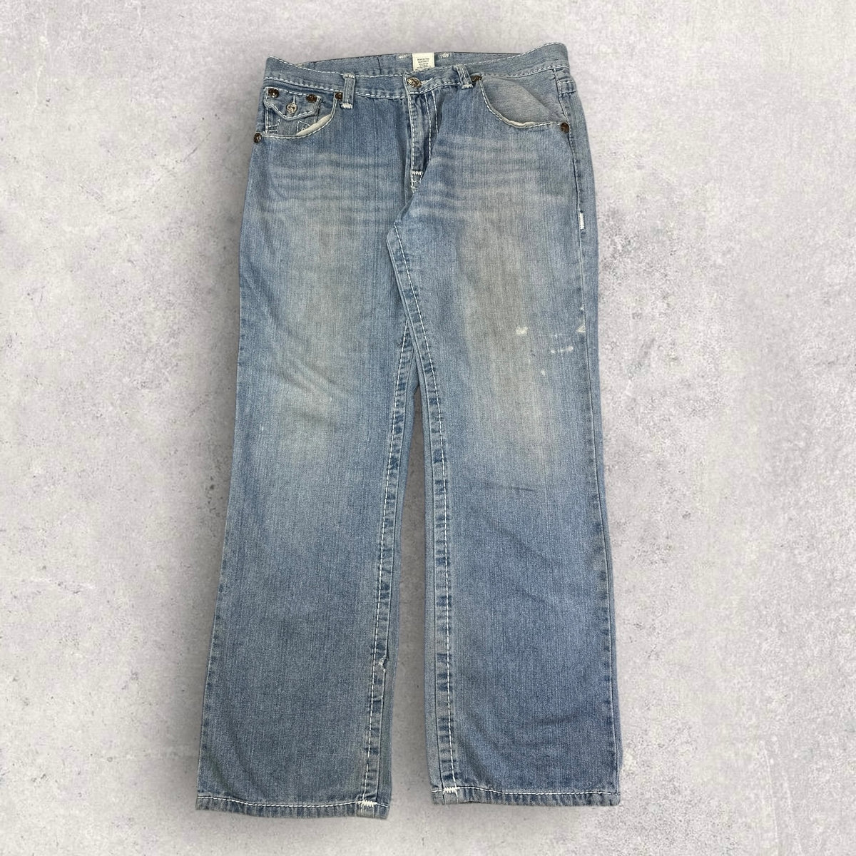 True Religion Distressed Baggy Jeans - W36 L32