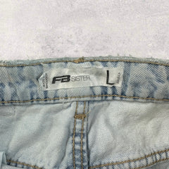 FB Sister Graphic Print Baggy Jeans -W29 L33.5