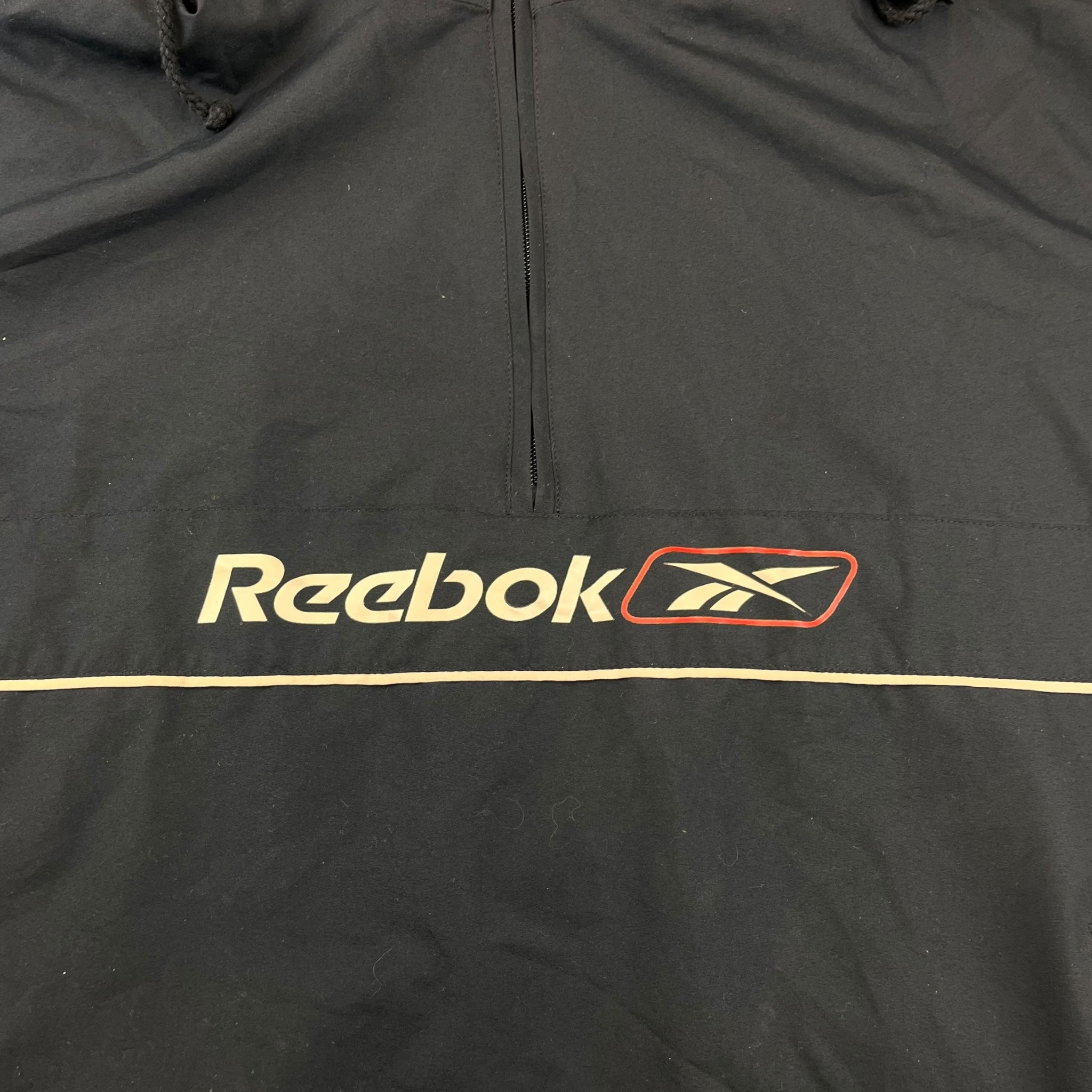 Reebok 1/4 Zip Hooded Windbreaker Jacket - L