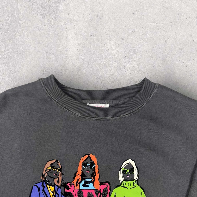 Savida Graphic Print Sweatshirt- M
