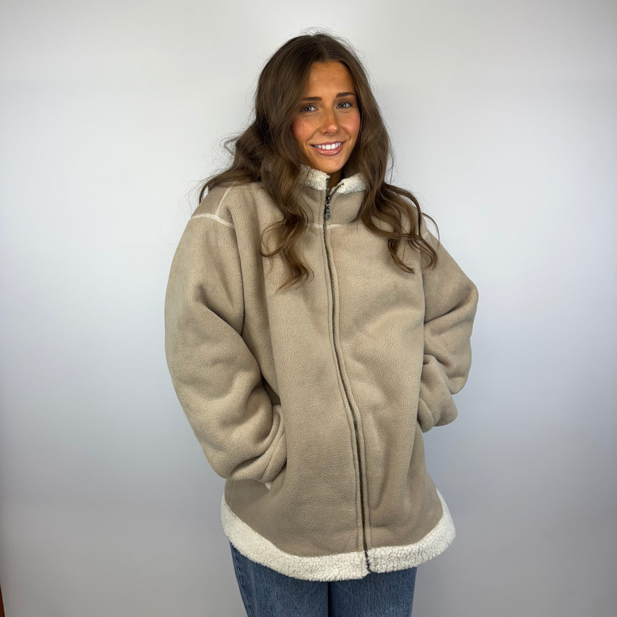 Country Manor Fleece Coat - L