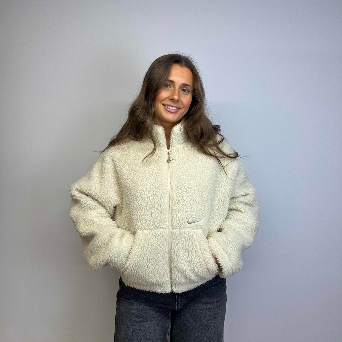 Nike Teddy Fleece Fullzip Jacket - S