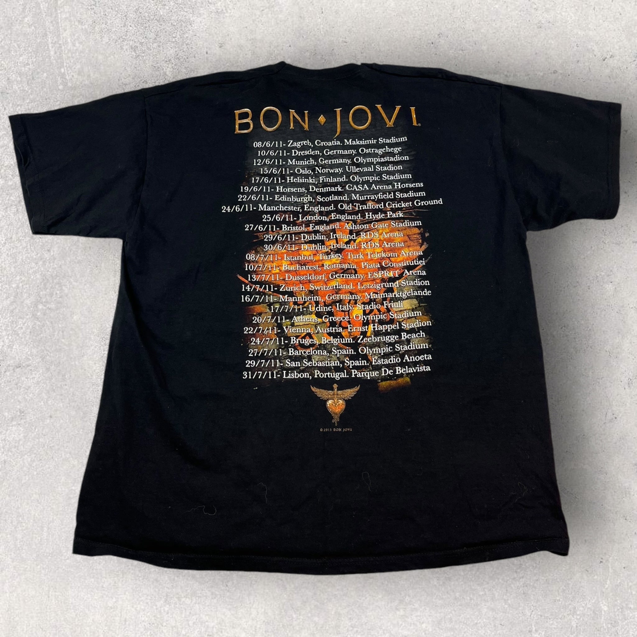 Bon Jovi 2011 Tour T-Shirt - XXL