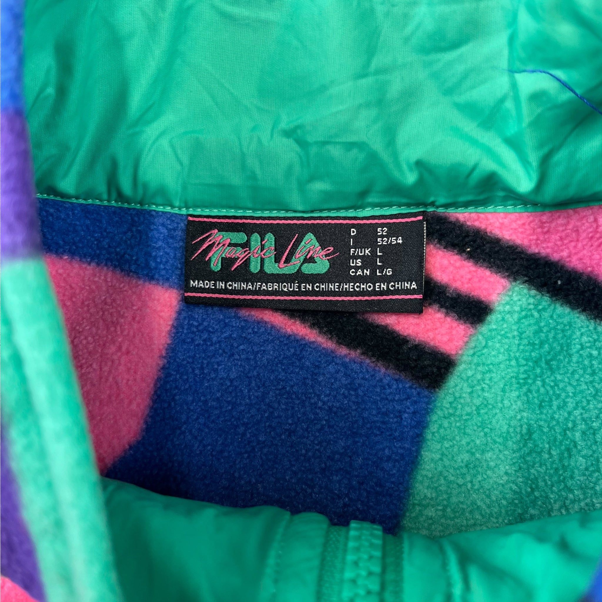 Vintage Fila Row Magic Line fleece sweatshirt 90s - L