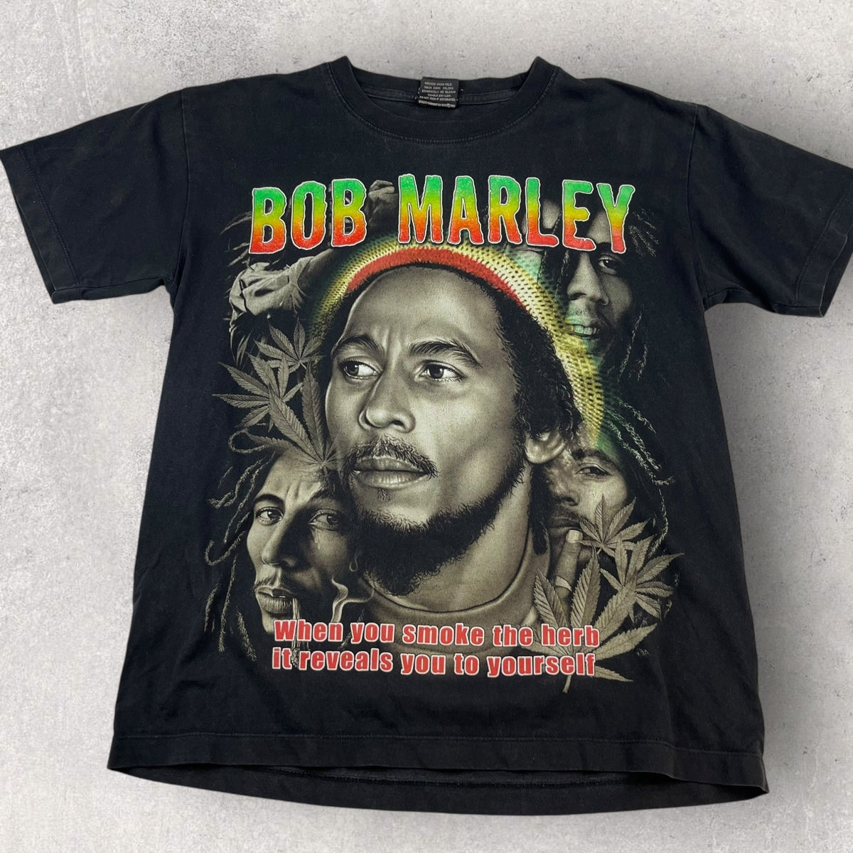 Bob Marley Graphic T-Shirt - M measure