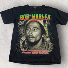 Bob Marley Graphic T-Shirt - M measure