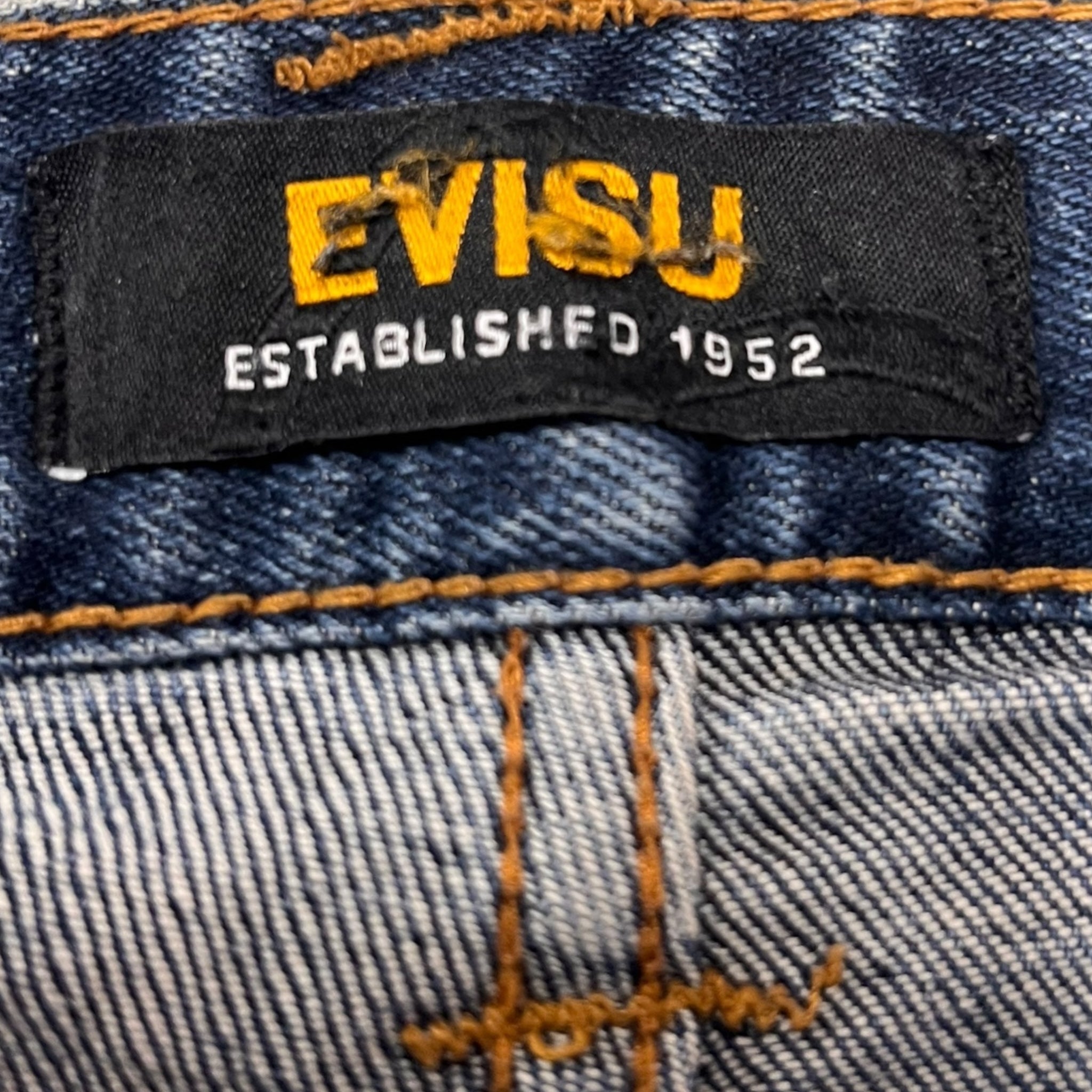 Evisu Slim Fit Embroidered Jeans - W34 L32