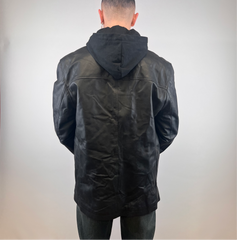 Vintage Relaxed Fit Leather Jacket - L