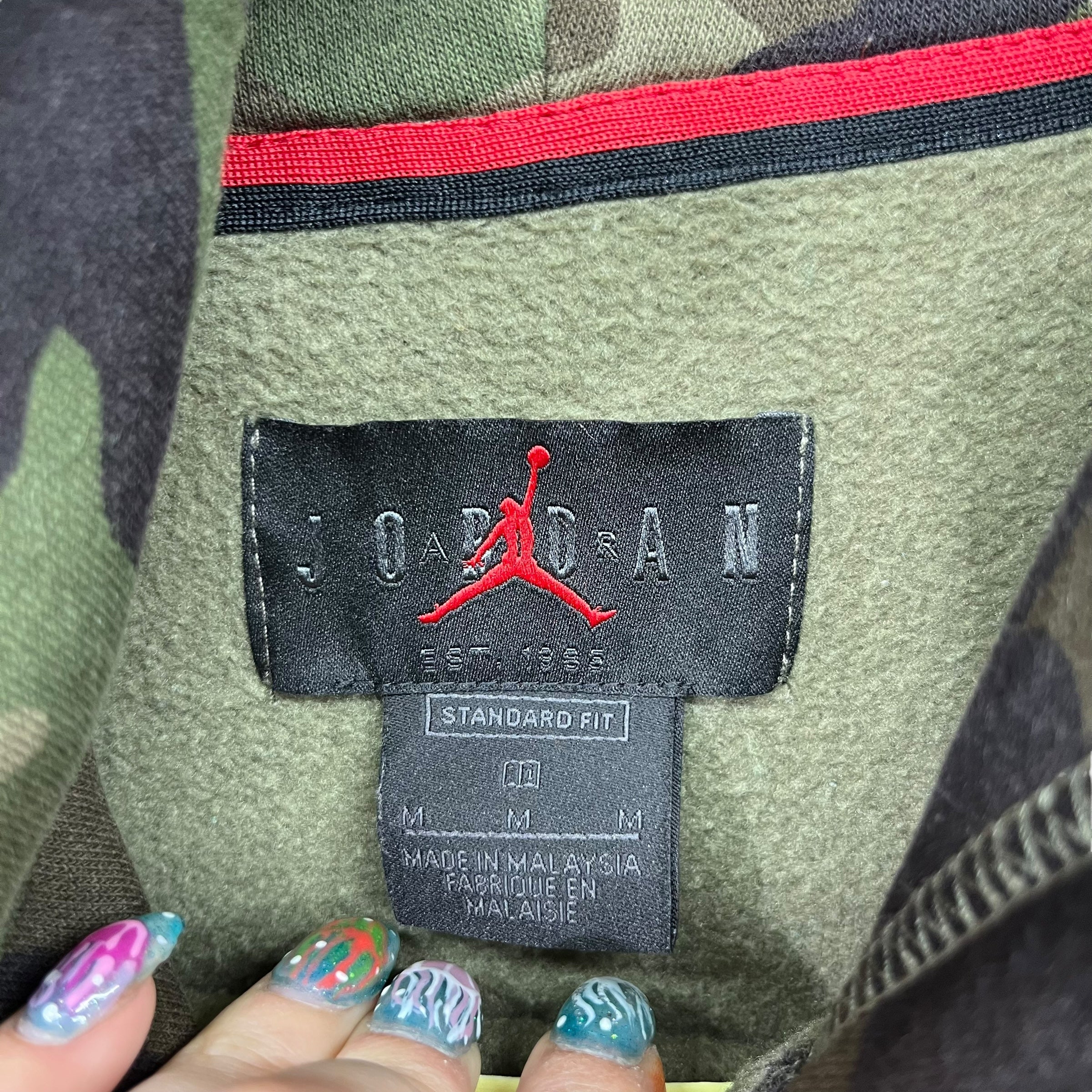 Jordan camo hoodie - M