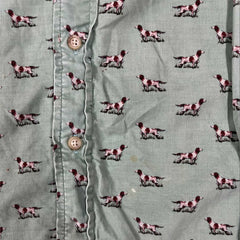 Polo Ralph Lauren Corduroy Allover Print Dog Shirt - L