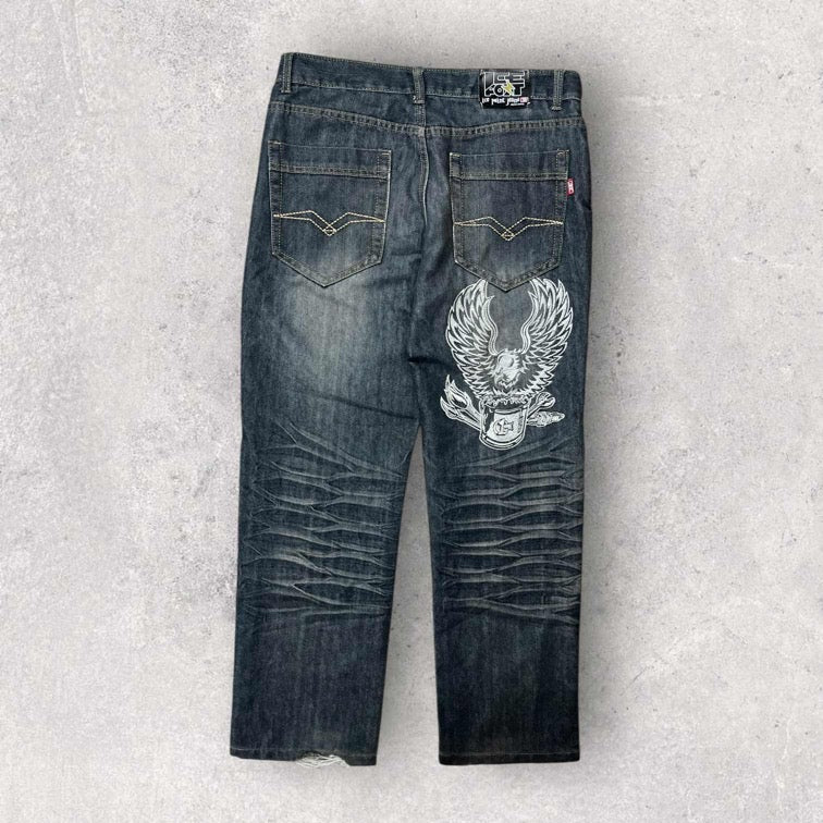 Ice Point Embroidered Jeans - W34 L30