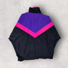 Colour Block Windbreaker Jacket - L