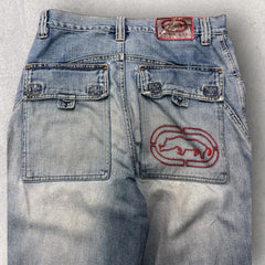 Rhino Baggy Patchwork Jeans - W32 L32