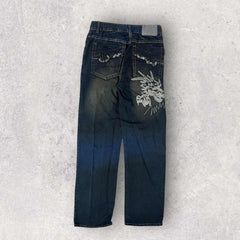Dragon Embroidered Jeans - W29 L31