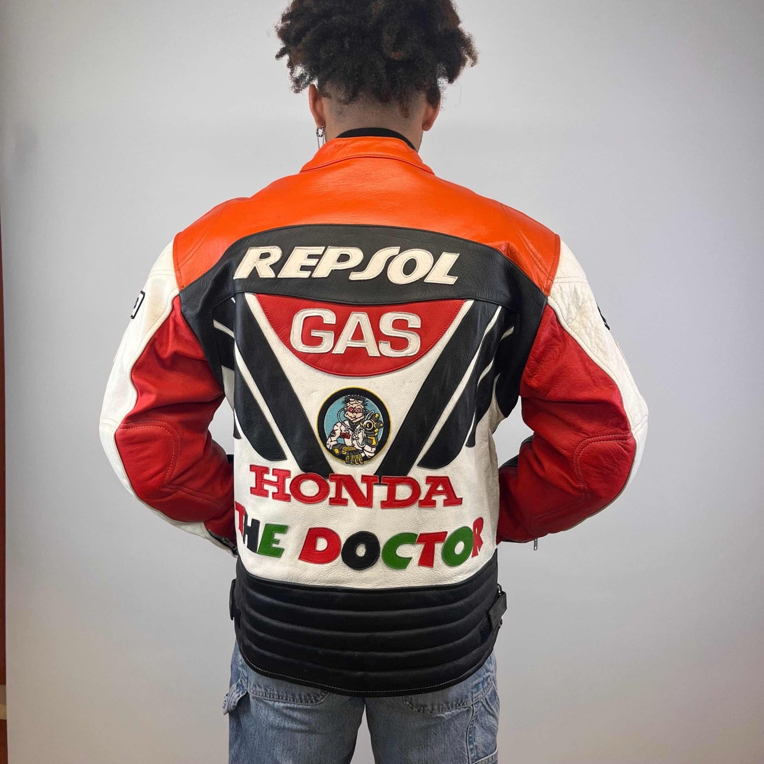 Authentic Vintage Motorbike Leather Jacket - XXXL