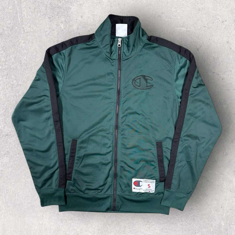 Champion Life Mens Track Jacket, XS, Hiker Green/Black