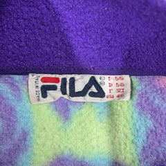 Vintage 90s FILA 1/4 Button Fleece - S
