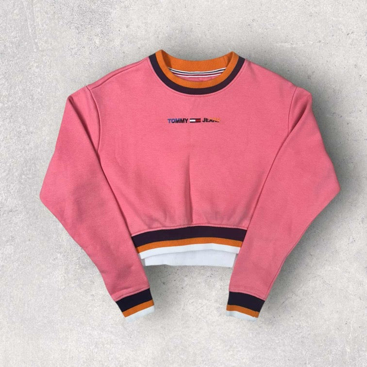 Tommy Jeans Cropped Graphic Sweatshirt - S