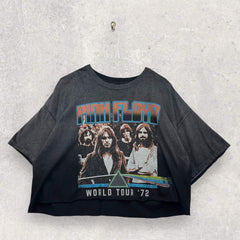 Pink Floyd cropped graphic t shirt - L